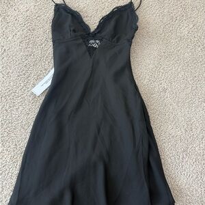 Princess Polly Black Lace Trim Slip